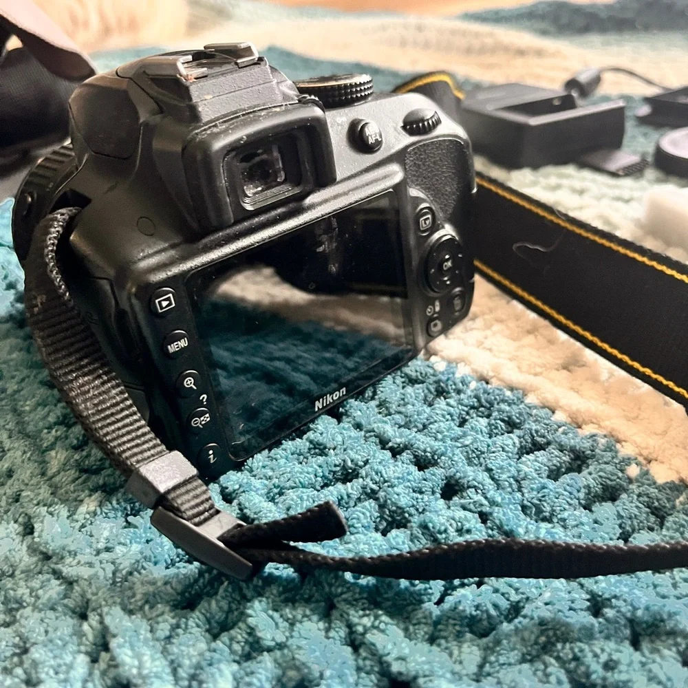 Nikon Black and Red Digital Camera